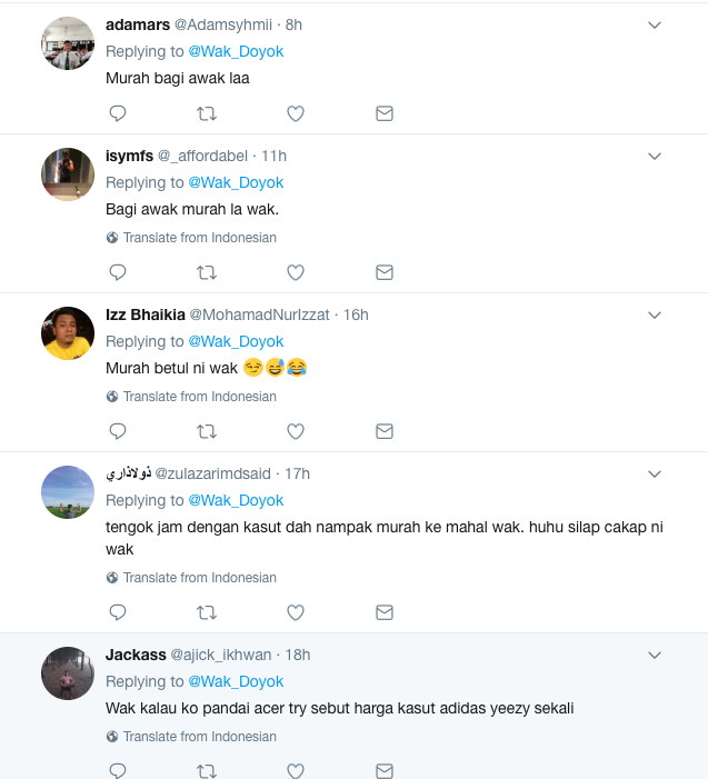 ‘Kasut Cam Mana Pulak?’- Gara-Gara Tweet Ini, Wak Doyok Dikecam Netizen?