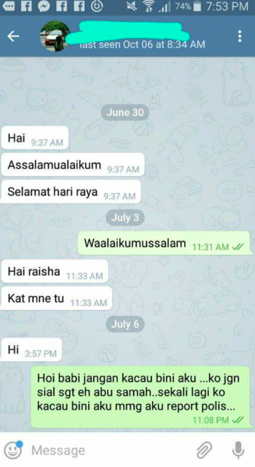 Kacau Whatsapp Bertahun Lamanya, Wanita Ini Dedah Perangai Pemandu Teksi Orang Tua Gila Bayang