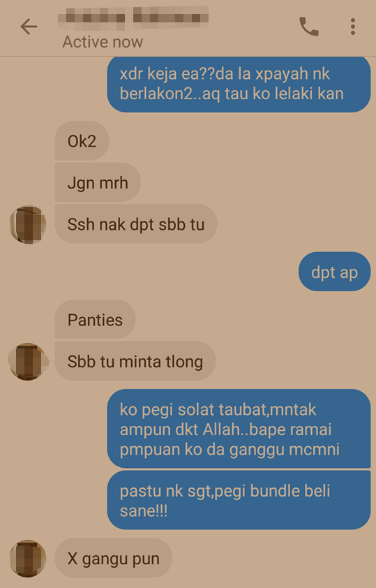 Beli Seluar Dalam ‘Terpakai’ Untuk Lepaskan Nafsu, Taktik Jijik Lelaki Ini Menyamar Jadi Wanita!