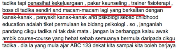 “Diploma Pendidikan Awal Kanak-kanak? Si Bodoh Mana Yang Ambik Kursus Tu?Jenis SPM Takde A”-Digelar Bodoh Ambil Kursus Tak Popular