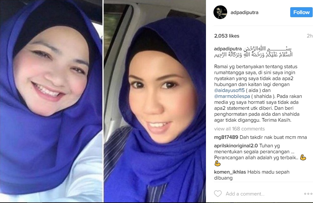 Hadir Kenduri Kahwin Bersama, Datuk Adiputra Dikatakan Bersatu Semula Dengan Bekas Isteri