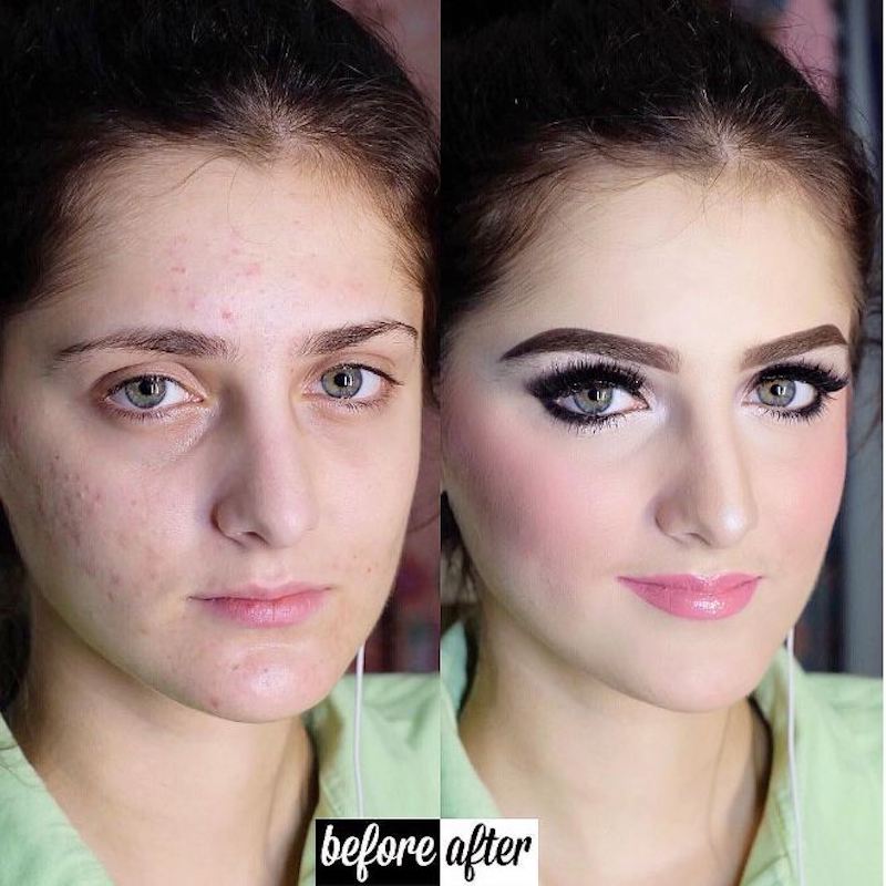 Inilah Dia Penangan Make-Up,Anak Tak Sangka Tengok Wajah Mereka Sebelum Selepas Make-Up Memang Lain