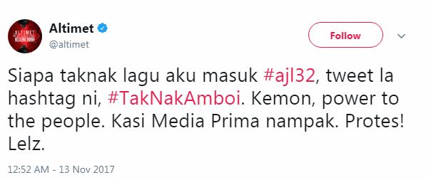 “Lirik Amboi Amboi Amboi Je Tapi Masuk AJL23…” -Netizen Dakwa Ayda Jebat Dan Nana Lebih Layak, Altimet Minta Haters Buat Petisyen!