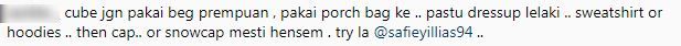 “Cakap Buang Silikon, Ni Pakai Beg Perempuan…” -Tampil Bergaya Dengan Beg Tangan Wanita, Hijrah Safiey Illias Dipertikai?