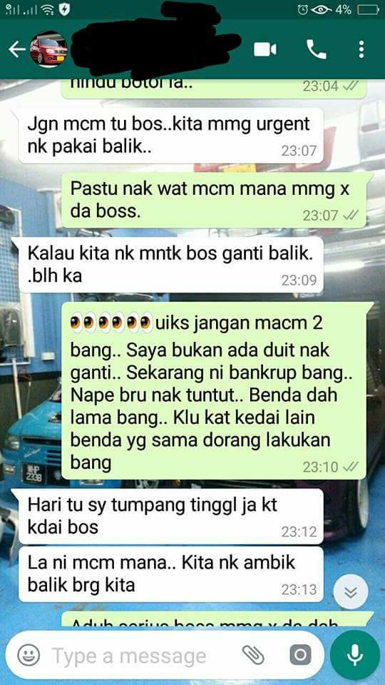 “Bos Bagi RM650, Kalau Tak Kita Viral…” -Pelanggan Minta Ganti Barang 4 Tahun Tertinggal Di Bengkel, Jawapan Lelaki Ini Buat Netizen Terhibur!