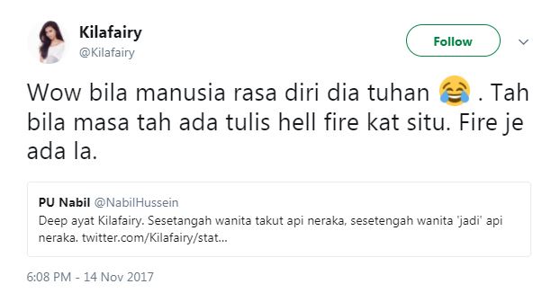 “Sesetengah Wanita Jadi Api Neraka..” -Disindir Pencetus Ummah ‘Jadian’, Respon Sinis Kila Fairy Ini Win!