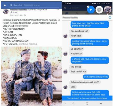 “Simpanlah Gambar-Gambar Awak Dalam Kubur…” -Curi Gambar Untuk Promosi, Wedding Planner Dikecam Netizen