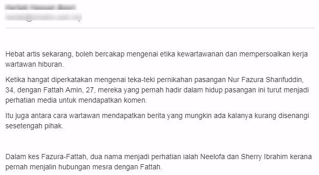 “Hebat Artis Sekarang, Boleh Cakap Etika Kewartawanan..” -Wartawan Hiburan Tegur Neelofa,Fazura?