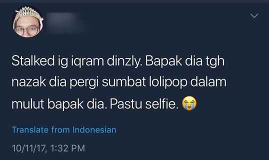 “Bapak Dia Nazak Dia Pergi Sumbat Lolipop Dalam Mulut…” -Dituduh Kurang Waras, Penjelasan Abang Iqram Dinzly Buat Netizen Sayu…