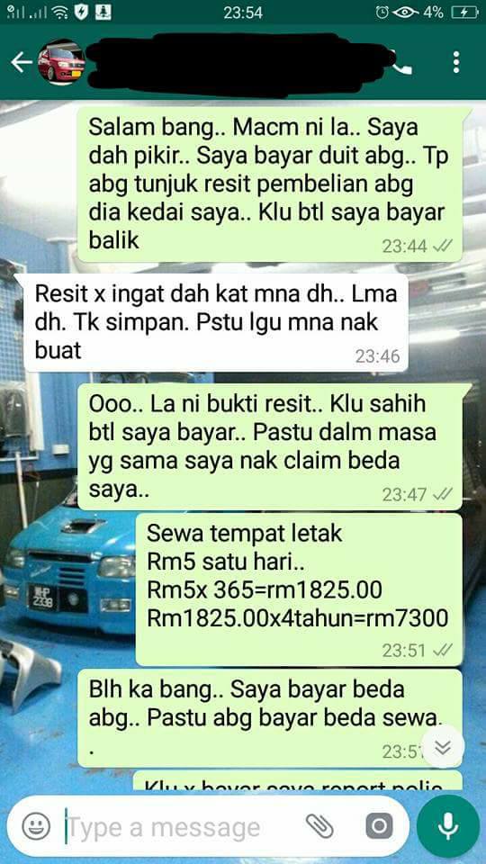 “Bos Bagi RM650, Kalau Tak Kita Viral…” -Pelanggan Minta Ganti Barang 4 Tahun Tertinggal Di Bengkel, Jawapan Lelaki Ini Buat Netizen Terhibur!