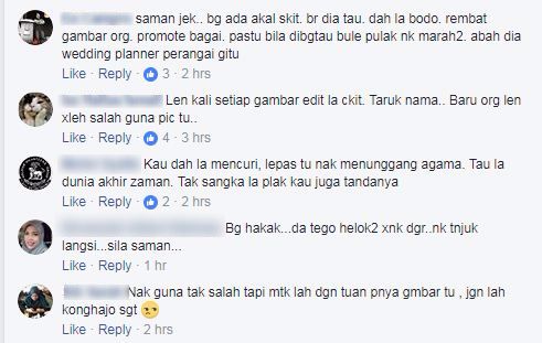 “Simpanlah Gambar-Gambar Awak Dalam Kubur…” -Curi Gambar Untuk Promosi, Wedding Planner Dikecam Netizen