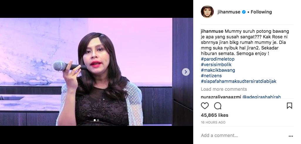 ‘Mummy Suruh Potong Bawang Je Apa Susah?’ – Video Parodi Jihan Muse Ini Buat Netizen Terhibur