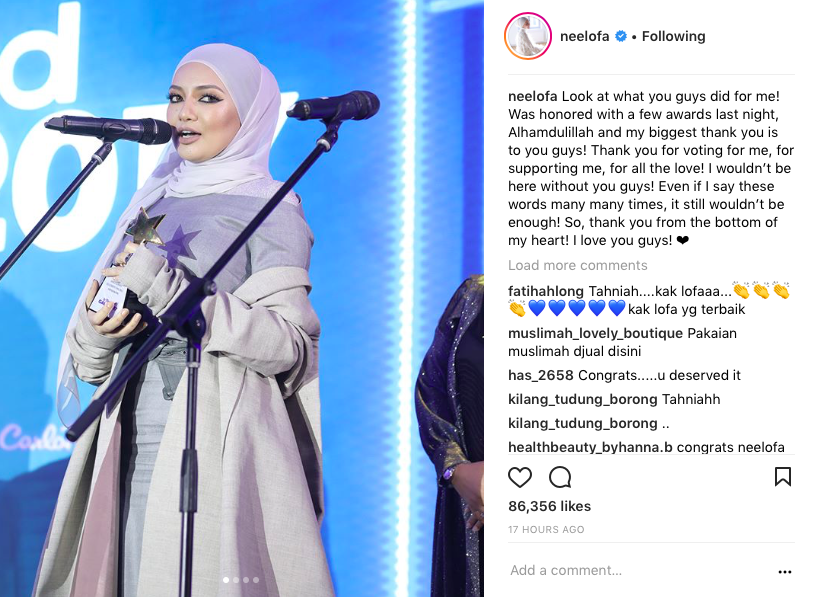 Look At What You Guys To Me – Menang Besar Malam InTrend Gala, Ucapan Neelofa Tarik Perhatian Netizen. Wow!