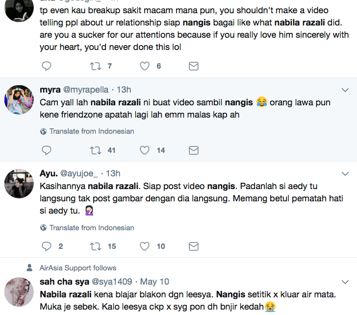 Muat Naik Video Nangis ‘Frust’ Bercinta, Nabila Razali Dikecam?