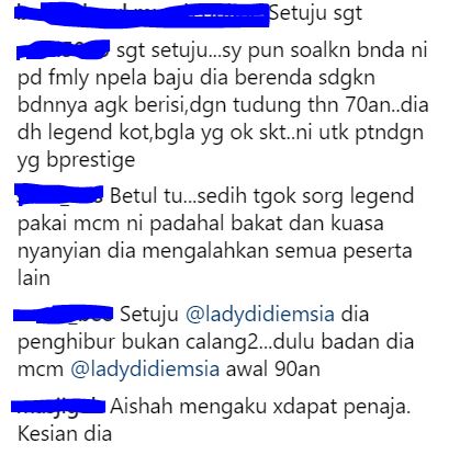 “Bahu Tu Dah Macam Nak Pergi Perang Dah Mumy Tengok..”- Didie Alias Komen Baju Penyanyi Lagenda Aisyah Di Gegar Vaganza 4!