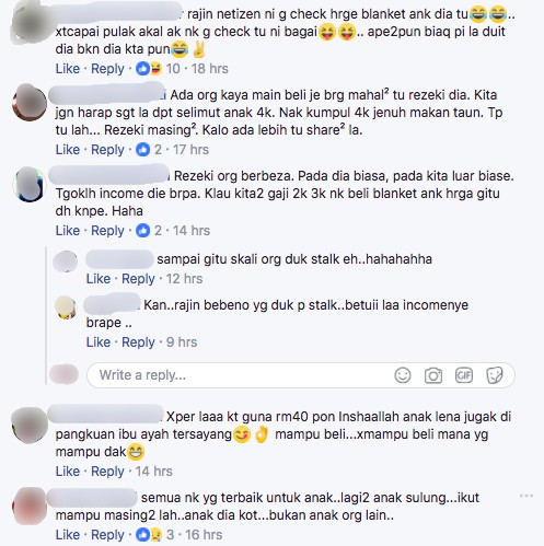 ‘Fuhh Meleleh, Akak RM7 Je’ – Netizen Melopong Lihat Harga Selimut Bayi Jovian Mandagie Berharga RM4k!