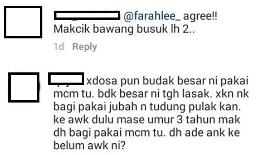 Kena Tegur Sebab Tak Kasi Maream Pakai Baju Islamik,Ini Respond Balas Padu Dari Farah Lee Buat “Mak Cik Bawang”