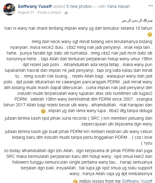 Alahai Cantiknya Akak Polis Nie,Beliau Viral Sekelip Mata Sahaja Sebab Dikatakan Pandai Menyanyi Dan Sangat Comel