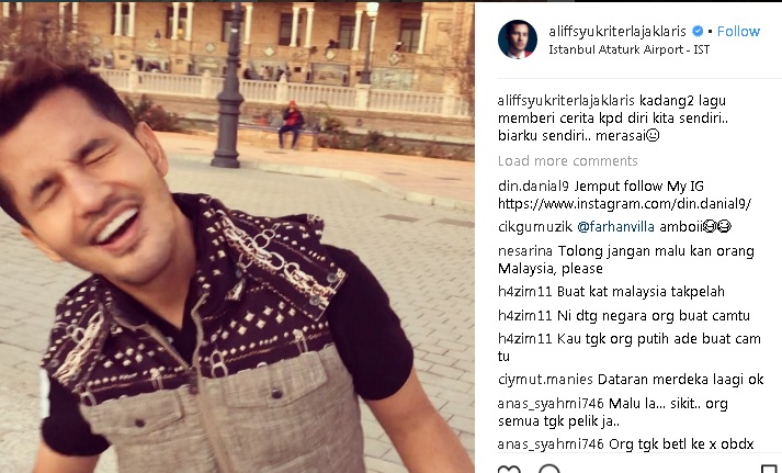 Duduk Di Malaysia Aliff Syukri Kena Kecam,Duduk Dekat Sepanyol Aliff Syukri Kena Saman Pula, Betul Ke??