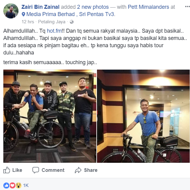 Tuah Di’Prank’, Zairi Zainal Dapat Tajaan Penuh! Alhamdulillah..