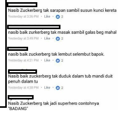 “Contohi Mark Zuckerberg,Orang Kaya Yang Lupa Dia Kaya”-Posting Simple Ini Mendapat Respond Netizen Dengan Banyak Komen Lawak