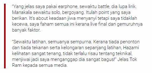 Ramai Pertikai Beza Markah Hazami Dan Lan Hanya 0.4%, Ini Penjelasan Juri Gegar Vaganza 4!