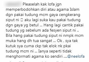 “Tolong Jangan Bodohkan Diri, Agama Pakai Tudung Cengkerang Siput!” -Ubah Gaya Berhijab, Peminat Kecewa Dengan Penampilan Terbaru Neelofa?!