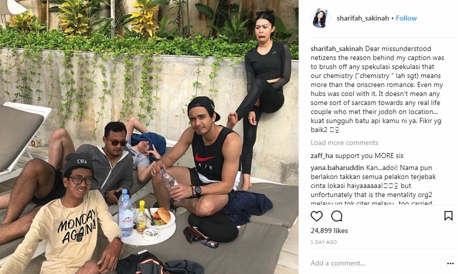 “Perli Fattah, Fazura Ke??” -Muat Naik Status Cinta Lokasi, Sharifah Sakinah Nafi Sindir Artis Lain?