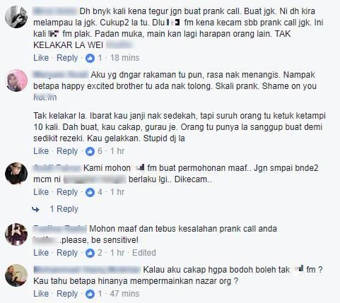 [Audio] ” *** FM Call Nak Sponser, Tapi Rupanya Nak Game!” -Netizen Berang Stesen Radio Swasta Tak Sensitif, Mainkan Harapan Orang!