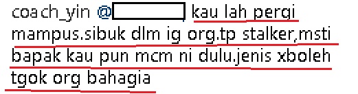 Coach Yin Bakal Suami Sajat Berang Bila Ada Followers Kecam Hubungan Mereka,Minta Haters Berambus Dari  Ruang Komen