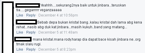 Ahli Kumpulan Jinbara Tak Sekat Tia Vokalis Utama Masuk Gegarvaganza,Anggap Itu Rezeki Individu Dan Akan Terus Memberi Sokongan