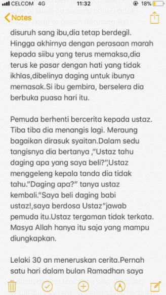 ‘Saya Berdosa Ustaz’ – Anak Derhaka Sanggup Belikan Ibu Daging Babi Untuk Berbuka Puasa!