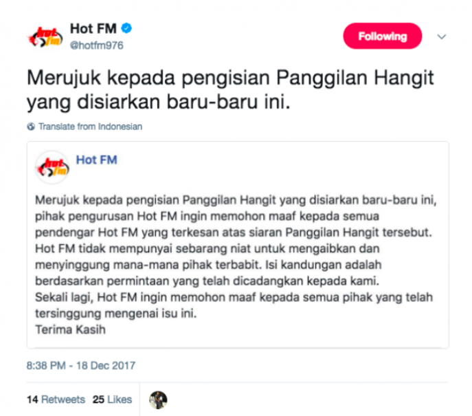 ‘Saya Anggap Ini Asbab, Buka Mata Semua’ – Lelaki Ini Terima Permohonan Maaf Stesen Radio