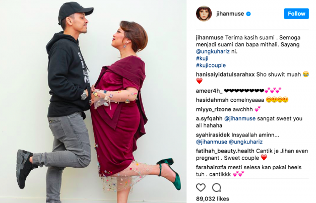 Jihan Muse Muat Naik Foto Sweet Bersama Suami, Lihat Komen Nakal Dato’ Ramli MS