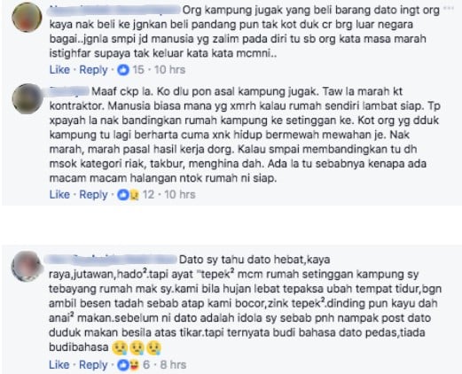 ‘Ada Otak Ke Tak Ada? Ingat Rumah Setinggan? Ya Allah Kampungnya’ – Datuk Aliff Syukri Naik Angin