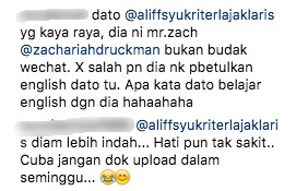 ‘Awak Rasa Lucu Ke? Macam Gila Je Budak Wechat Ni’ – Video Parody Cikgu Zach Buat DS Aliff Syukri Marah?