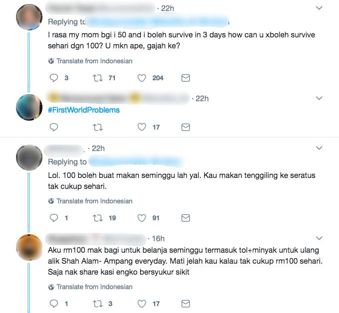 ‘Nak Beli Apa Je RM100’ – Wang Saku Diberi Ibu Tidak Cukup, Gadis Ini Dikecam Hebat Di Twitter