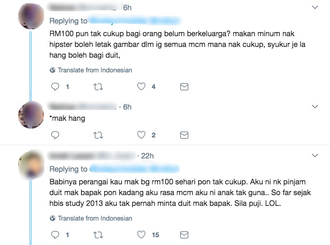 ‘Nak Beli Apa Je RM100’ – Wang Saku Diberi Ibu Tidak Cukup, Gadis Ini Dikecam Hebat Di Twitter