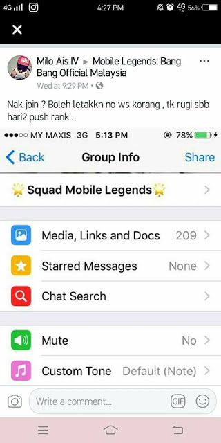 “Kau Masuk Group Aku Lepastu Main Left2, Si*l! Aku Nak Nyawa Kau,Tunggu Aku Trace”- Diugut Bunuh Kerana Left Dari Group Whatsapp Mobile Legends!