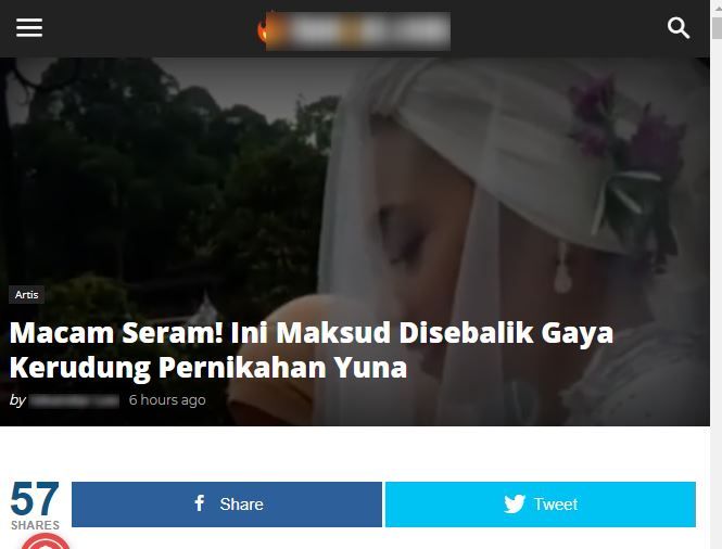 Macam Seram! Ini Maksud Di Sebalik Gaya Kerudung Pernikahan Seperti Yuna