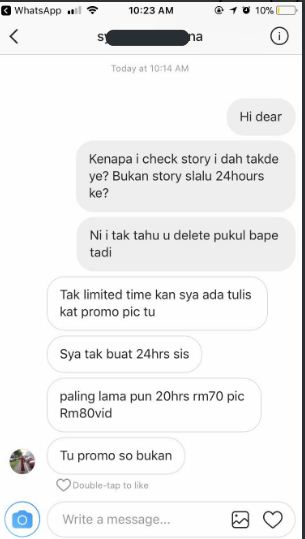 “Melampau-Lampau Harga Review Budak Instafamous Ni!” -Peniaga Kesal Dianiaya Instafamous, Hanya Tayang 4 Jam Di Insta Story!