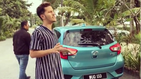 Aliff Syukri Puji Melambung Myvi Baru Katanya Macam Kereta Mercedes,Netizen Respect Aliff Syukri Pilih Kereta Tempatan