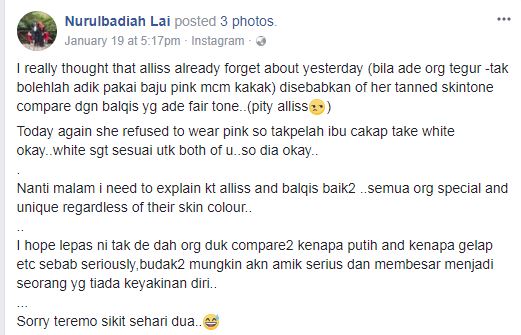 “Kenapa Kakak Putih, Adik Hitam?” -Wanita Kecewa Masyarakat Pandang Warna Kulit, Jadikan Kanak-Kanak Tak Yakin