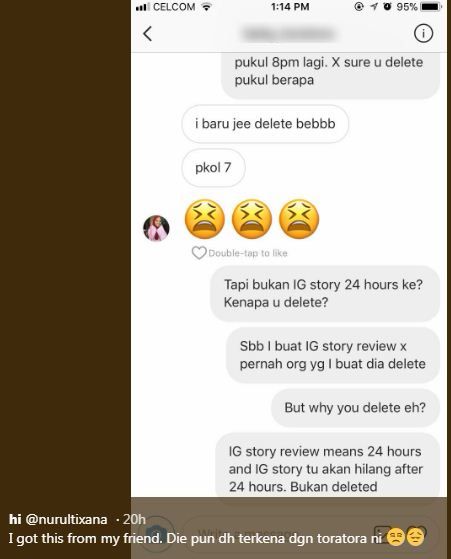 “Melampau-Lampau Harga Review Budak Instafamous Ni!” -Peniaga Kesal Dianiaya Instafamous, Hanya Tayang 4 Jam Di Insta Story!