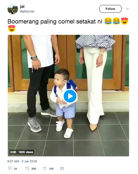 [VIDEO] Boomerang Yusuf Iskandar ‘Berzapin Dan Poco-Poco’ Tarik Perhatian Netizen! Comelnya!