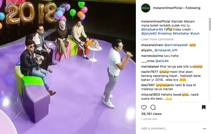 [VIDEO] Terlalu Gementar, Khai Bahar Nyanyi Mic Terbalik Di MeleTOP! Aksi Lucu Nabil ‘Cover’ Buat Netizen Terhibur