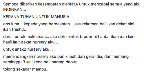 ‘Terbayang Nasib Anak Aku..’ – Lelaki Ini Kongsi Kisah Sayu Disebalik Gerai Jual Ikan