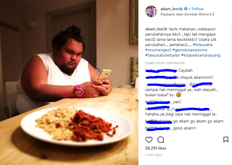 “Gemuk Is Awesome Tapi Itu Dulu!” Abam Bocey Akui Sedang ‘Menjauhi Makanan’, Peminat Doa Berjaya