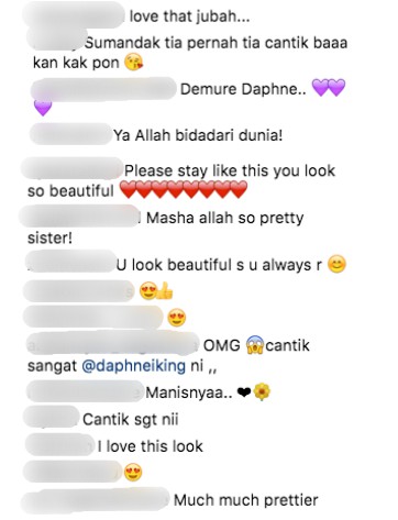 (Gambar) Daphne Iking Berjubah & Bertudung Mendapat Perhatian, Ramai Yang Puji & Ini Responnya