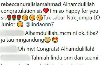 “Nantikan Linda Onn Junior..Coming Soon!!”-Linda Onn Hamil, Peminat Dan Rakan Artis Ucap Tahniah